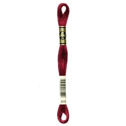 DMC 117-815 6 Strand Embroidery Cotton Floss, Medium Garnet, 8.7-Yard