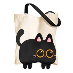 Miss Adola Funny Feet Cute Canvas Tote Bag for Women - Magnetic Closure & Inner Pocket, Cartoon Cotton Tote Bags for Girls
