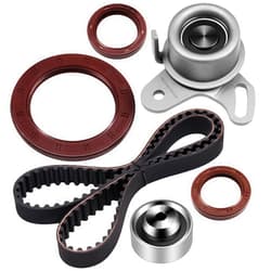 SCITOO 22144-3B001 TS26282 ITM282 24410-26000 24810-260 24312-26000 TCK282 Engine Timing Belt Kit Fits for 96-97 01-11 for Hyundai Accent 06-11 for Kia Rio 06-11 for Kia Rio5