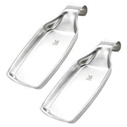 MSY BIGSUNNY 2 Pack 304 Stainless Steel Spoon Rest, MSY BIGSUNNY Stainless Steel Utensil Spoon Rest Holder for Cooking, Spatula Ladle Holder, Oversized