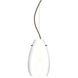 Besa 1KX-412607-BR Contemporary Modern One Light Pendant from Pera Collection in Bronze/Dark Finish,