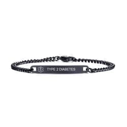 VNOX Medical Alert ID Bracelet - Mens Womens Stainless Steel ID Tag Medical Alert Emergency Bracelet,7.2/8/8.4 Inches