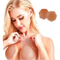 Shintrend Breast Lift Pasties Nipple Cover: 5.1inch Silicone Strapless Sticky Bra for Women Reusable