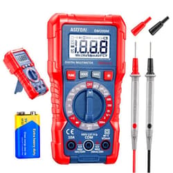 AstroAI Digital Multimeter Voltage Tester, TRMS 2000 Counts Volt Meter; Fast and Accurately Measures AC/DC Voltage & Current, Resistance, Diode, Continuity and NCV (DM200M)