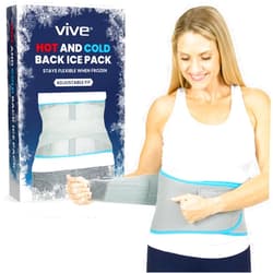 Vive Wearable Ice Packs for Back Pain - Back Brace with Ice Pack - Ice Belt for Lower Back Pain - Gel Ice Pack Back for Sciatica Relief Men, Women - Compression Hot Cold Therapy for Injuries Reusable