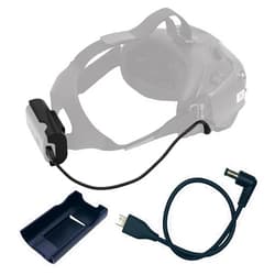RAWECUD FPV Goggles Power Cable and Battery Bracket for DJI FPV Goggles V2, Battery Clip Holder and Power Charging Cable for FPV Combo Goggles Accessories (Not for Avata Goggles 2)