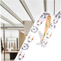 Wixure WIXUER® 24 LEDs 3030 Super Bright Diffuse Reflective Lens Strip 175 Degree 15mm CRI90 DC24V (33FT 24V 15MM 3030 24LEDs Strip-5000K)