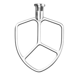 XINCAN 5-6QT Stainless Steel Flat Beater for KitchenAid Stand Mixer, Kitchen Aid Paddle Attachment Accessories/No coating/Dishwasher Safe Replacement for kitchenaid Professional 5 Plus and 600 Series Mixer