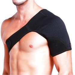 Hueglo Left Shoulder Brace for Women Men Rotator Cuff,Adjustable Shoulder Support for Shoulder Pain Relief，Dislocated AC Joint,Labrum Tear,Sprain,Soreness, Tendinitis,Shoulder Support Strap