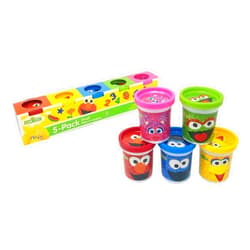 Leap Year Sesame Street Modeling Dough, 5-Pack, 3oz Cans, Assorted Colors, Elmo, Cookie Monster, Big Bird, Oscar the Grouch, Abby Cadabby, Non-Toxic, Ages 3 and Up