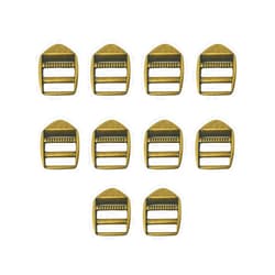UAIAGM 10 pcs Heavy-Duty Zinc Alloy Ladder Lock Slider - 1 inch Adjustable Strap Buckles - Shinning Metal Buckles for Webbing Straps - Ideal for Paracord, Backpacks, and Outdoor Gear