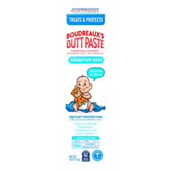 Boudreaux's Butt Paste for Sensitive Skin Diaper Rash Cream, Ointment for Baby, 4 oz Tube