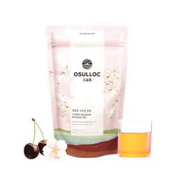 OSULLOC Cherry Blossom Tea (Floral, Sweet cherry scent) | Sweet Fruit Tea | 20 Pyramid Tea Bags, 1.76oz