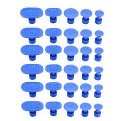 Tbest 30pcs Glue Pulling Tabs Car Body Dent Removal Pulling Tabs Paintless Dent Repair Tools Glue Puller Tabs Set Blue Pdr Glue Pull Tabs pdr pulling block pdr puller hook
