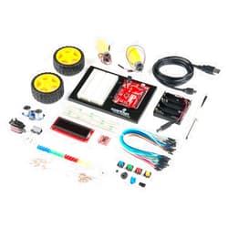 SparkFun Inventor's Kit - v4.1.2 (SIK) RedBoard Qwiic- White Solderless Board- Carrying Case- 16x2 White on Black LCD (with headers) SparkFun Motordriver (with headers)