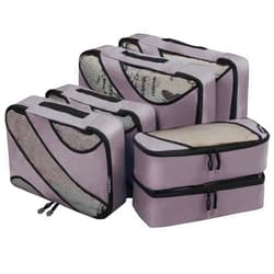 BAGAIL 6 Set Packing Cubes,Travel Luggage Packing Organizers(6Set Dark Grey)