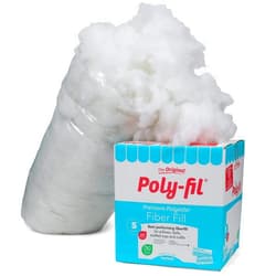 MUHU Poly-Fil® Premium Polyester Fiber Fill by Fairfield, 5 Pound Box (5lbs)