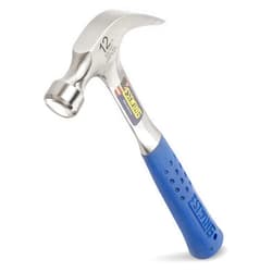 ESTWING Hammer - 12 oz Curved Claw with Smooth Face & Shock Reduction Grip - E3-12C