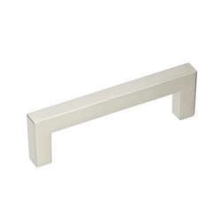 Amerock | Cabinet Pull | Satin Nickel | 3-3/4 inch (96 mm) Center to Center | Monument | 1 Pack | Drawer Pull | Drawer Handle | Cabinet Hardware
