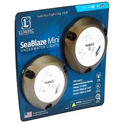 Lumitec SeaBlaze Mini Underwater LED Boat Lights - Marine Grade, Fishing, Dinghy, Skiff - Sold as a Pair