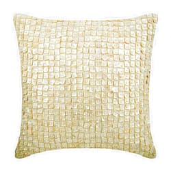 The HomeCentric Pillow Covers, Throw Pillow Couch, Decorative Pillow Cover 18x18 inch (45x45 cm) Ivory, Silk Throw Pillow Cover, Handmade Pillow Cover, Contemporary Easter - I Love Mother of Pearls