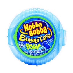 Hubba Bubba Bubble Tape Sour Blue Raspberry 6 Feet Gum 56.7gm