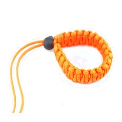 AKOAK Braided 550 Paracord Adjustable Camera Wrist Strap,Safety Strap for Video Camcorder,Binoculars and DSLR Camera,Orange