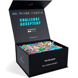 Normic No Image Puzzle 1000 Irregular Pieces Extreme Difficult Jigsaw Challenge Adults Hardest Puzzle No Guide Ultimate Brain Teaser Intermediate Level Landscape Mystery Unique Gift