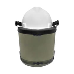 Enespro H20HTHAT PureView 20 Cal Arc Flash Face Shield with Slotted Adapter and Hard Hat, Highly Transparent, Polycarbonate, One Size, Made in The USA