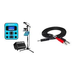 Singtrix Party Bundle on SharkTank & Kardashians, Karaoke Machine Transforms Your Voice & Hosa CMP-159 3.5 mm TRS to Dual 1/4