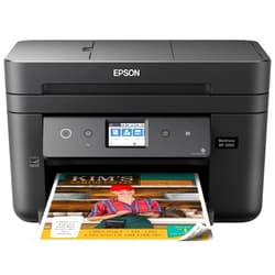 Epson Workforce WF-2860 All-in-One Wireless Color Inkjet Printer, Black - Print Scan Copy Fax - Ethernet NFC Auto 2-Sided Borderless Printing, 14 ppm, 4800 x 1200 dpi, 30-Sheet ADF, Voice Activated