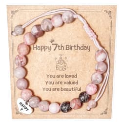 AHAETH Birthday Gifts for 7 Year Old Bracelet Yo 7yr Y Old Bday Best Valentine Present for 7 Year Old Bracelets