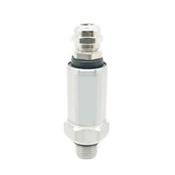 CASHOE Pressure Transmitter Pressure Transmitter Sensor Water Oil Fuel Gas air G1/4 12-36V 4-20mA 0-600bar Stainless Steel Pressure transducer 2pcs (Size : 0-0.5Mpa)