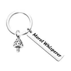 HOLLP Funny Mushrooms Hunting Gift Morel Hunting Keychain Morel Whisperer Keychain Mushroom Lover Gift