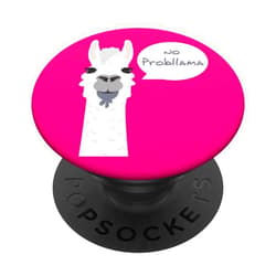 Lama Prob llama Alpaka Geschenk für Frauen Männer Funny lama funny alpaca llama gift women men PopSockets Swappable PopGrip