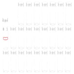 PATIKIL 20ml Clear Glass Vials, 25 Pack Small Liquid Sample Vial with Screw Caps Plastic Stoppers and 64 Labels Leak-Proof Bottles Empty Jars