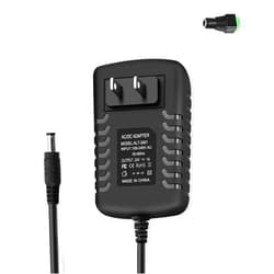 Arybroourd DC 24V 1A Power Supply Adapter 1000mA AC Adapter 100-240V 50-60Hz to DC 24 Volt 1 Amp Cord with 5.5mm x 2.5mm Barrel Plug, 24VDC Transformer & 1 Tip