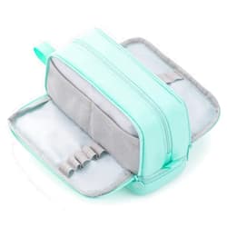 CICIMELON Large Capacity Pen Pencil Case with 4 Compartments, Multi-Slot Pencil Pouch Bag Aesthetic School Supplies Organizer for Teens Adults (Mint Green)