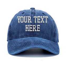 TOPTOF Custom Retro Cowboy Hat Unisex Sun Caps Customized for Man and Woman Adjustable Back Cap