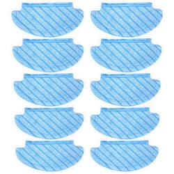 Ruitutedianzi 10Pcs Mop Cloth Cleaning Pads for Ozmo 920 950 N8/T5/N5/N5S Series Vacuum Cleaner Parts Washable
