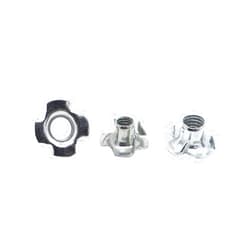 MKHUIBU 20pcs Zinc Plated Four Claws Nut Speaker T-nut Blind Pronged Insert Tee Nut Furniture Hardware M3 M4 M5 M6 M8 M10(M8 20pcs)