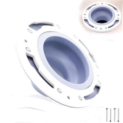 Niuohoy Toilet Flange Repair Kit Fits for 4 Inch 5 Inch or Special 3 Inch Drain Pipe, Universal Toilet Flange for Toilet Repair and Installation, Perfect Seal No More Leaks (Gray)