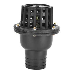 Hyuduo Water Pump Foot Valve Black PVC Low Pressure Flat Check Valve Black 1.5in 2in 2.5in 3in 4in Optional for Fluid Machine Industrial Garden(2in)
