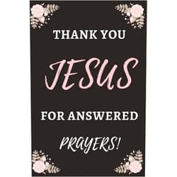 Scripture Life Thank You Jesus, For Answered Prayers: Bible Notebook, Journal, Organizer To Write In, Empty Fill in notebook Template (6