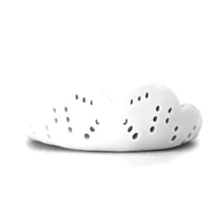 SISU Max Mouthguard, Snow White - 2.4mm Thin - Custom-Molded Fit - Slim Design - Remoldable Up to 20 Times - for Impact Sports - Non Toxic - Works with Braces