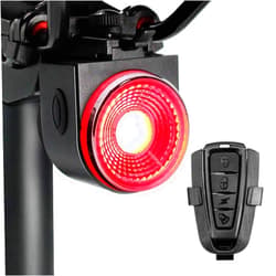 PADONOW Smart Bike Tail Light: Rear Bicycle Brake Light USB Rechargeable Wireless Anti-Theft Alarm Taillight Auto Red Led Flashing Back Lights Waterproof Road Cycling High Lumen Daytime Strobe Light