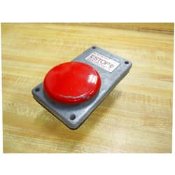 Joslyn Clark 5A2N Palm Push Button Stop Red