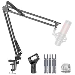 InnoGear Boom Arm Microphone Mic Stand for Blue Yeti HyperX QuadCast SoloCast Snowball Fifine Shure SM7B and other Mic, Large