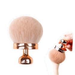 YAFIYGI Body Makeup Brush Extra Large Oval Self Tanning Brush Multipurpose 74mm Wide-Headed Self Tanner Brush Kabuki Sunscreen Brush for Legs Body Sunless Tan Streak Free Applicator (Rose Gold)