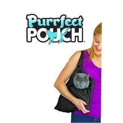 PURRFECT POUCH The Original AS SEEN ON TV. The Comfy Cat Carrier & Grooming Sack in One (Set of 2 - Black)